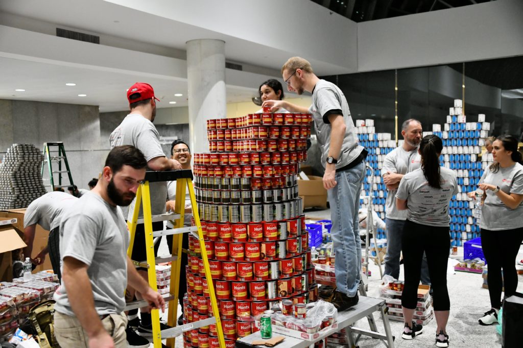 Vote H2M's Canstruction Structure for People's Choice Award H2M