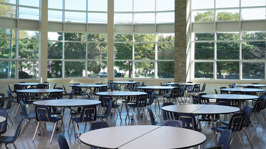 Kings Park high school cafeteria