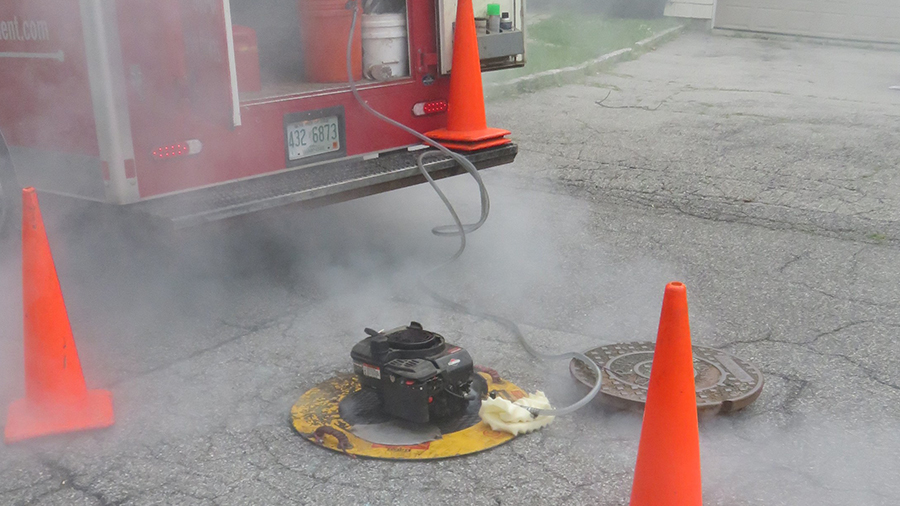 Sanitary Sewer Smoke Testing